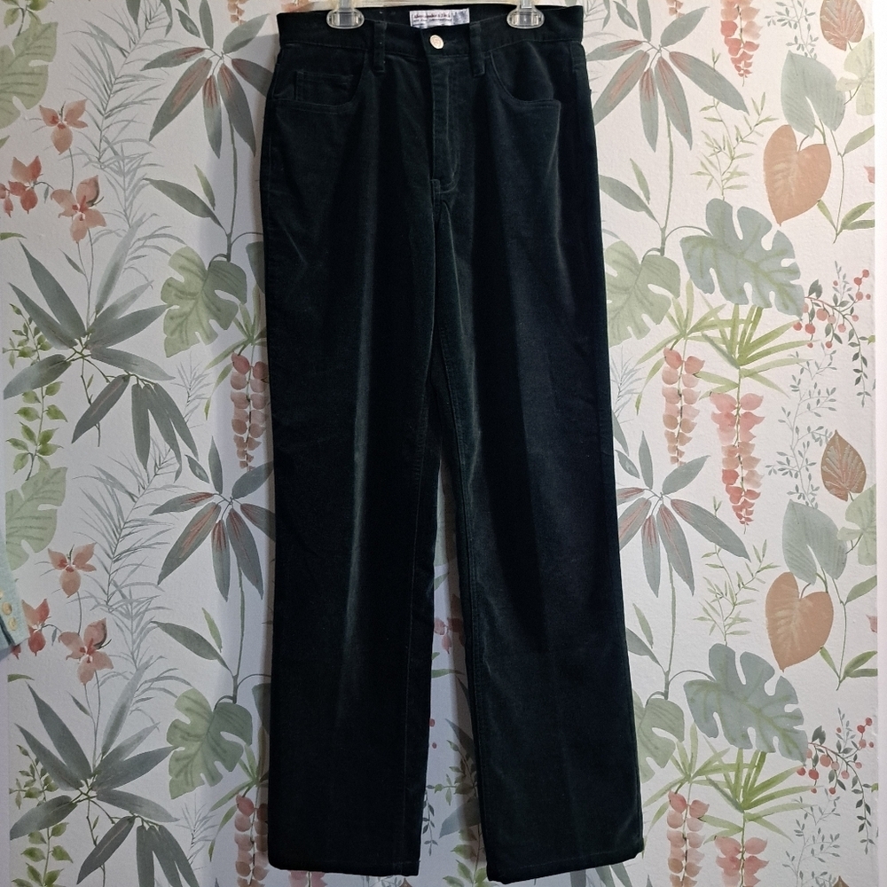 Abercrombie & Fitch Dark Green Corduroy Blue Jeans Size 2